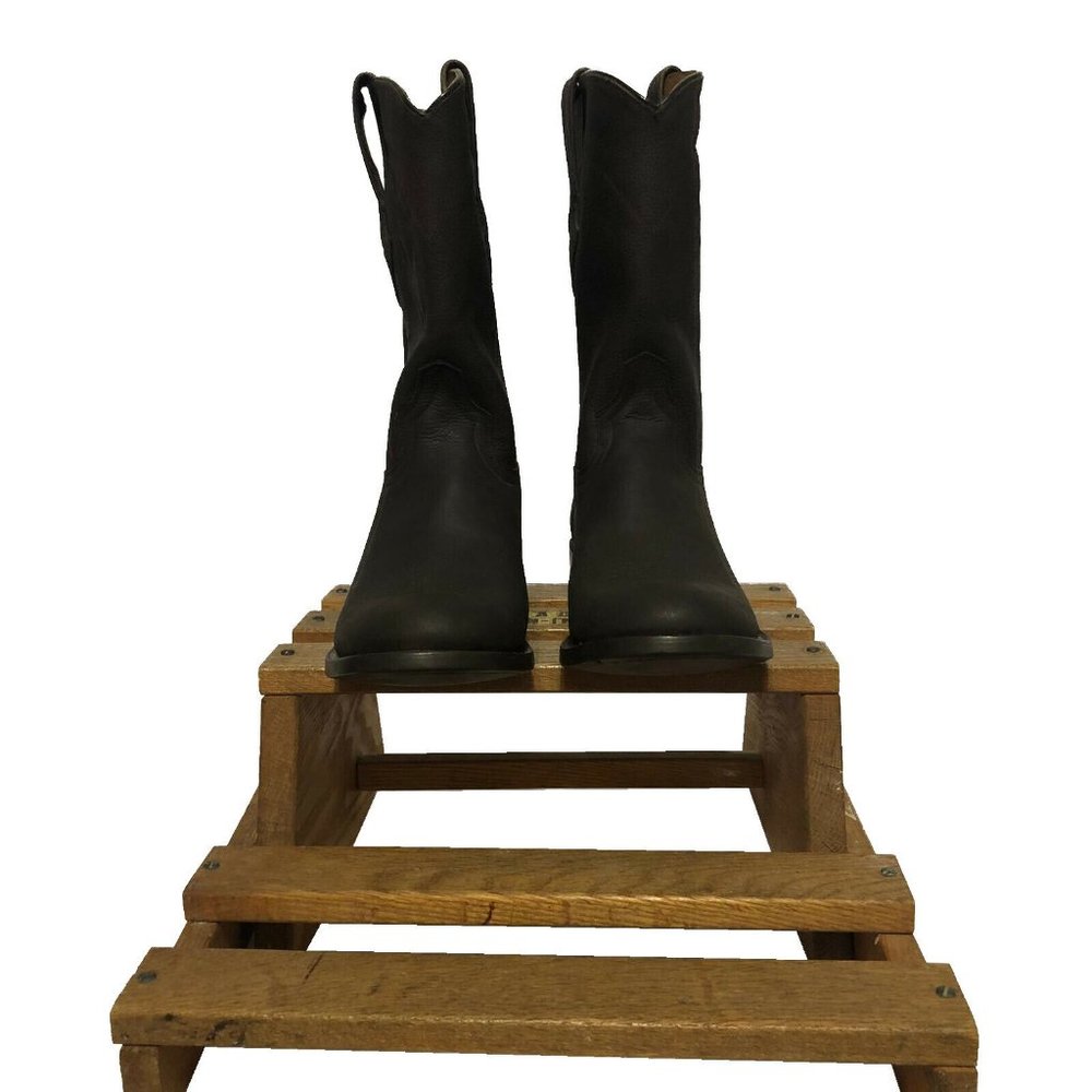 Resistol Mens Calf Roper Horse Riding Boots Size 8